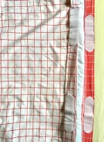 House de couette A SCRATCH avec drap assorti lit 0,90 orange corail 4 atelier-bearnais