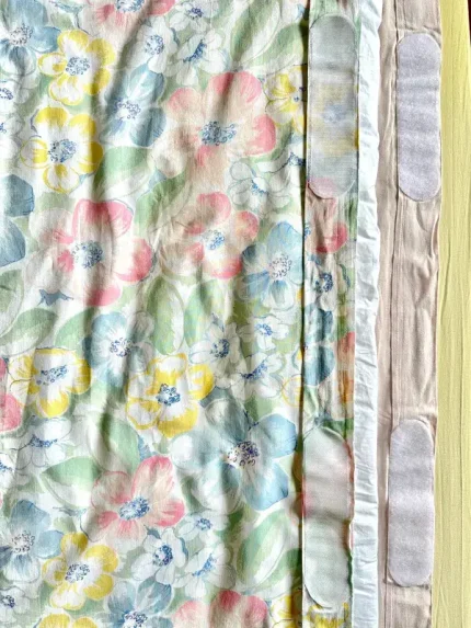 House de couette A SCRATCH lit 1,60 rose pâle 2 atelier-bearnais