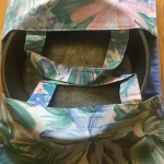 Porte-gâteaux en coton imprimé FLEURS 1 atelier-bearnais