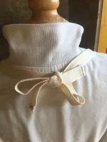 Tablier avec poche imprimée VOILIER marron 4 atelier-bearnais