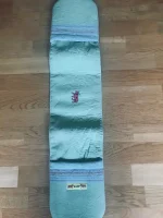 Gant de cuisine double brodé d_1 VACHE BEARNAISE en coton vert pomme 2 atelier-bearnais